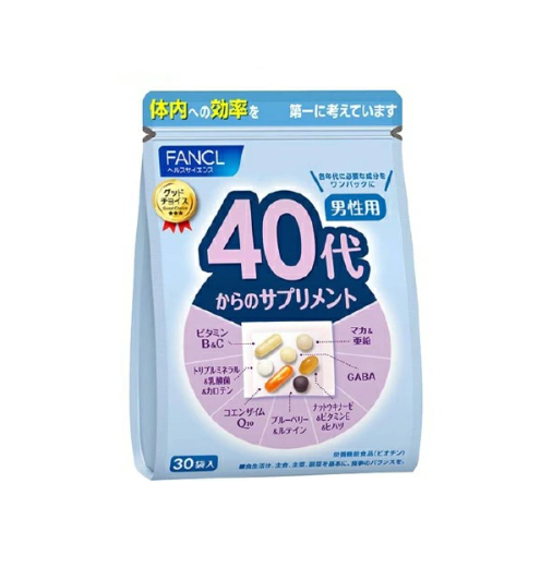 FANCL 남성 멀티비타민 40대 영양균형 30포 (비타민 C/비타민 B/아연)