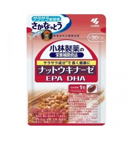 낫또 키나아제 EPA DHA 약 30일분 30립 ×6 개팩