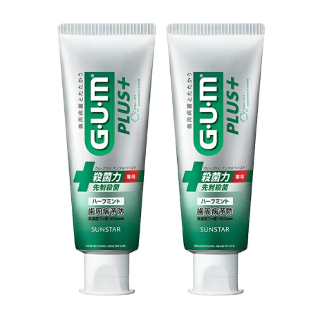 GUM 플러스 치약 120g×2개