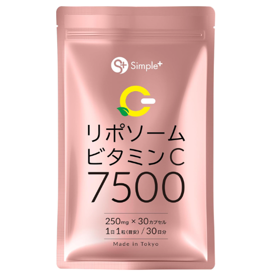 SIMPLE  리포솜 비타민 C 보충제 7500mg 30캡슐