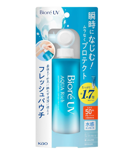 비올레 UV 아쿠아 리치 120g 자외선 차단제 파우치