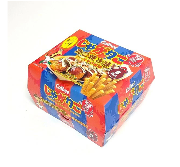 간사이 한정 칼비 감자 타코야키 맛 소스 마요 맛 1상자× 8봉지