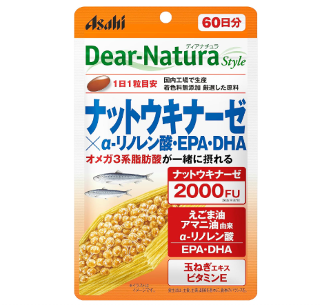 디아 나츄라스타일 나토 키나아제×알파 리놀렌산・EPA・DHA 60알