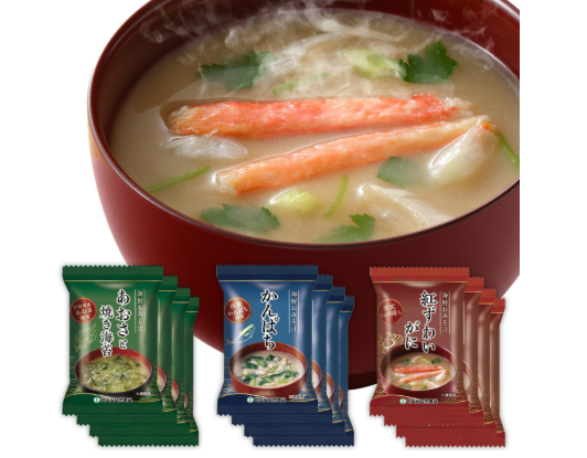 세타가야 자연 해산물 미소시루 (각 4개세트 / 12식입)