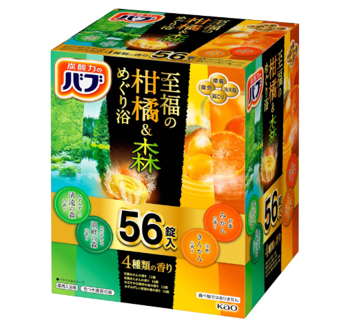 바브 입욕제 4종 향기 셀렉트 BOX 56정