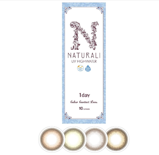 나츄라리 1DAY 미스티 14.2mm 10매 무도수 컬러렌즈