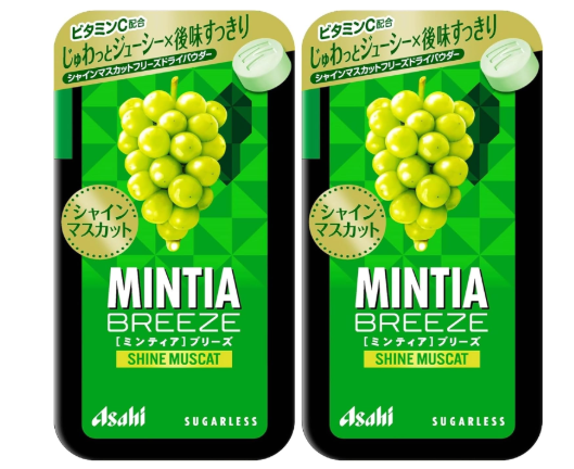 아사히 미니티아 브리즈 샤인머스캣 민트 캔디 30정 2개입