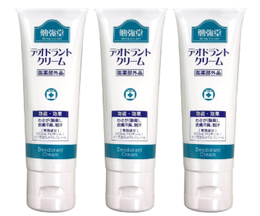 벤쿄도 데오드란트 크림 50g 3개입
