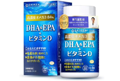 다이켄 오메가3 DHA EPA 비타민D 피쉬오일 120정