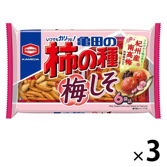 카메다 카메다의 감씨과자 카키노타네 카키피매 시소6 포힐 182g 1세트(3대입)
