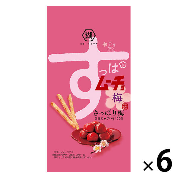 고이개 자(코이케야)슬림 백 스틱 슷파무쵸 산뜻하게 우메보시맛 1상자(6대입)