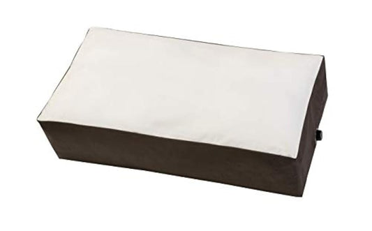 (프랑스 정규품) 베개 화이트/브라운 58×30cm 「코고는 소리 대책 숙면침 시리즈 싸일런트 나이트 pillowII」 코고는 소리 박사 이케마츠 선생님 감수 옆쪽침 베개 에어 밸브에 자신에게 딱 맞는 높이로 조절 할 수 있습니다 360145000