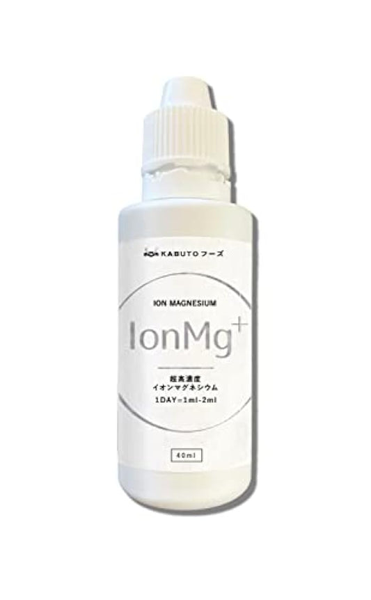 초높음 농도 오름 농도 마그네슘 Ion MG + 액체 농축 서플리먼트 국산 일본산 KABUTOfoods 40g Magnesium