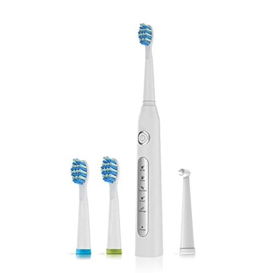 전동 칫솔 칫솔 음파 칫솔 3개꼴 브러시 소닉 전동 치약 IPX7방수 5모드 USB충전 4시간이 걸려 30일간 사용 음파 진동 칫솔 덴탈 케어 화이트