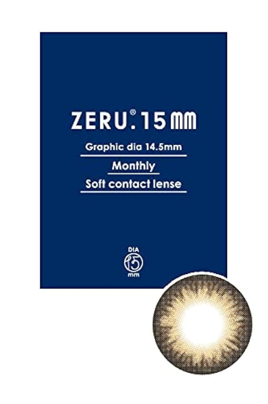 컬러 콘 ZERU.15mm 내츄럴 monthly 1 상1매 1Monthly No.5 캐러멜(BC)8.7 (PWR)±0.00