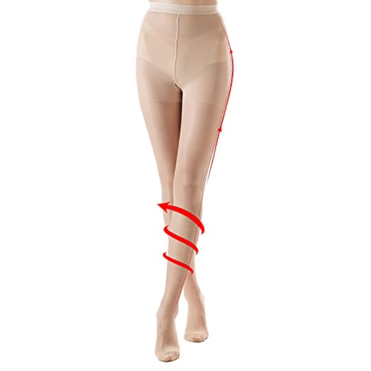 Lapia 탄성 스타킹 의료용 가압 스타킹 거들 기능 포함-