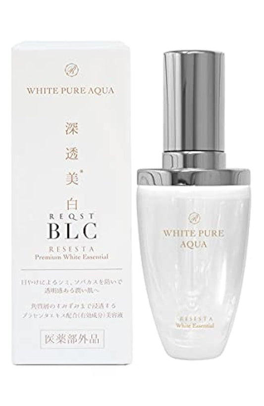 [Amazon한정 브랜드]의약부외품 WHITE PURE AQUA 미백 미용액 투명감 기미(얼룩) 칙칙함 썬탠 여드름 흔적의 케어 30ml