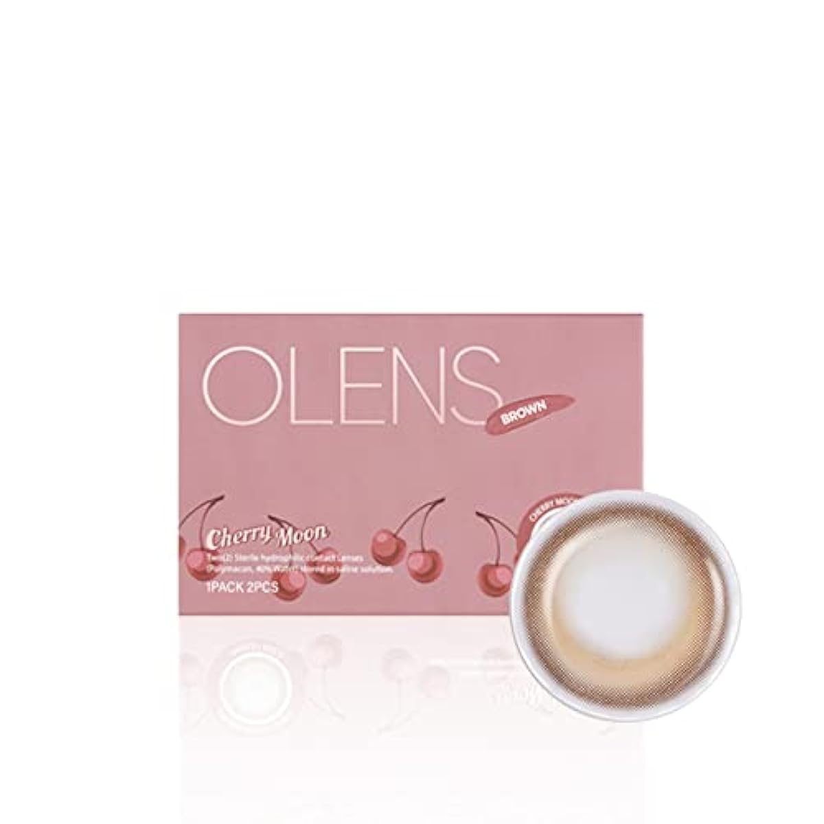 [2 매들어감] 체리 문 브라운(Cherry Moon Brown) by OLENS 컬러 콘 1Month 1개월 물품 공급 있음 도없음 14.2mm 전색선택 가능 (브라운(BR), PWR: 0.00)