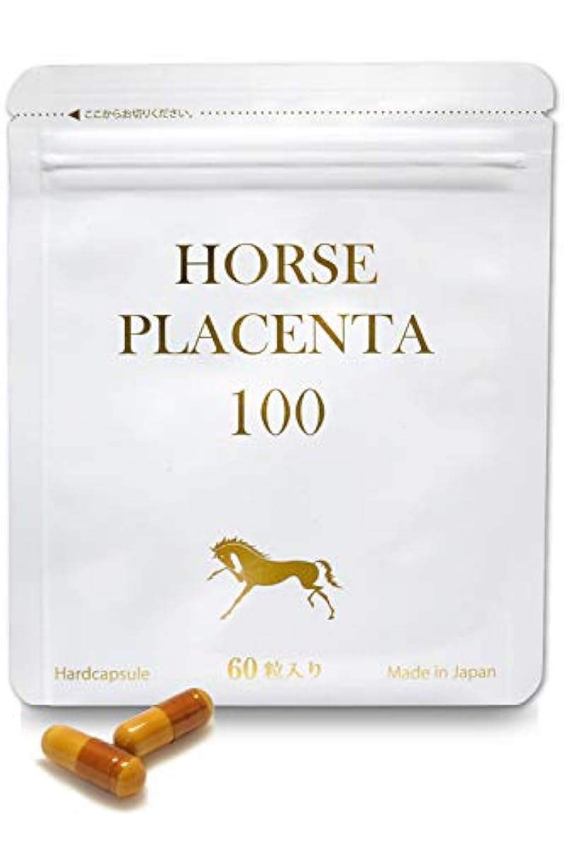 퍼스콤 데 HORSE PLACENTA 100 마프라센타(태반)100% 서플리먼트 60알 30일(날) 일본제