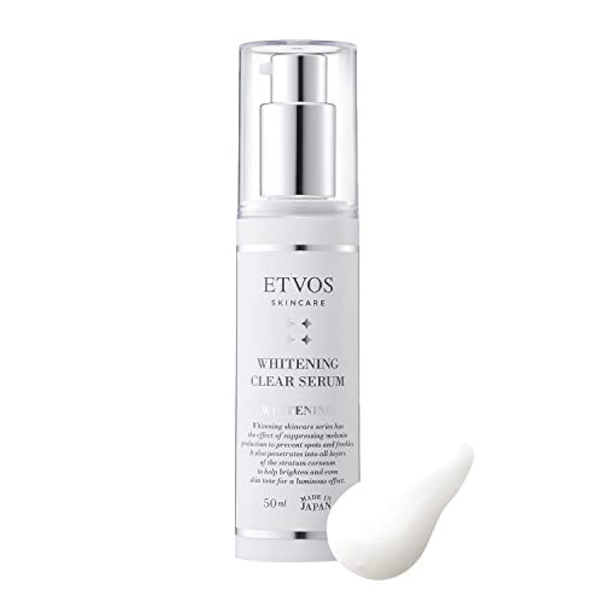 ETVOS 의약부외품 미백 미용액 약용 화이트닌구쿠리아세라무 50ml 민감성 피부 토라 네기사무산 사람형 세라미드