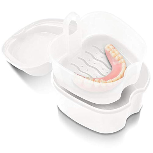의치 케이스 (플라스틱제) 있으면 케이스 ( strainer 부착에 세제에 닿을 필요 없음! ) 마우스 피스 케이스 의치 세정 케이스 retainer―케스 부분 의치 케이스 의치의 케이스 (마우스 피스 의치 의치 수납 케이스) (inariya) (화이트)