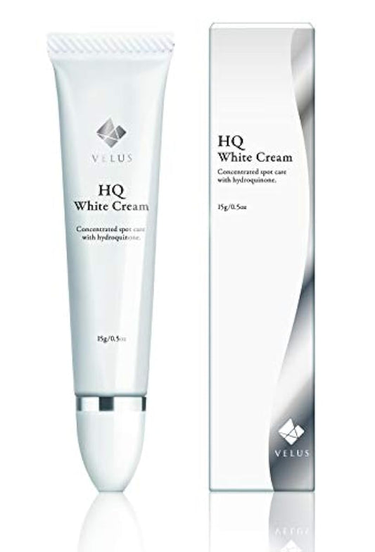 VELUS HQ White Cream 하이드로기논 순하이드로기논5.0% 하이드로기논쿠리무 나이트 케어 크림 15g 일본제