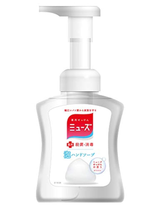 (의약부외품)뮤즈 거품 핸드 soap 오리지날 본체 보틀 250ml 살균 소독 화장실 보습 성분 배합