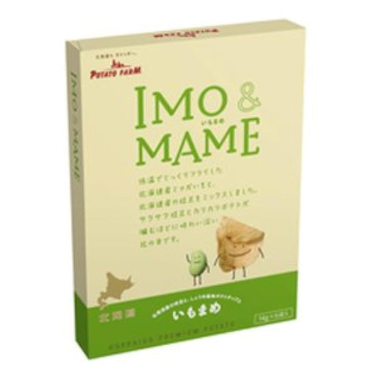 (홋카이도 한정)(Calbee) IMO amp;MAME 있도 콩 1 상84g(14g×6 포)-
