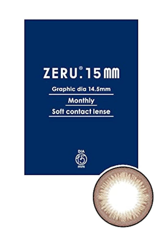 컬러 콘 ZERU.15mm 내츄럴 monthly 1 상1매 1Monthly No.6 너츠(BC)8.7 (PWR)±0.00