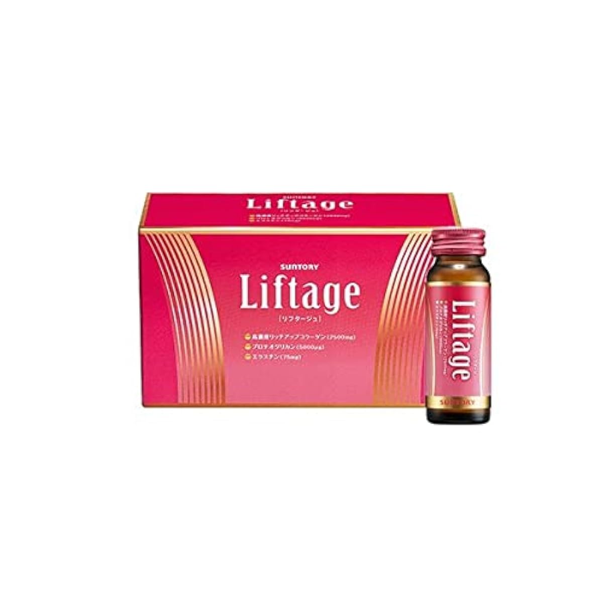 산토리우에루네스공식 산토리 Liftage(lifter 쥬) 프로테오글리칸 고농도 리치맛 업 콜라겐 엘라스틴 1상자\/10개