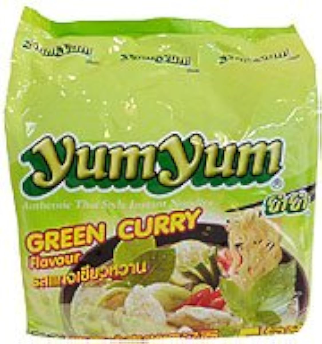 톰 자무인스탄토라멘 그린 카레 맛 자무야무YUMYUM GREEN CURRY 5개 들이-