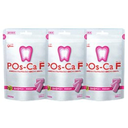 포스카・EFF(POs-Ca F)파우치타입 타입 100g × 3 포 스트로베리-
