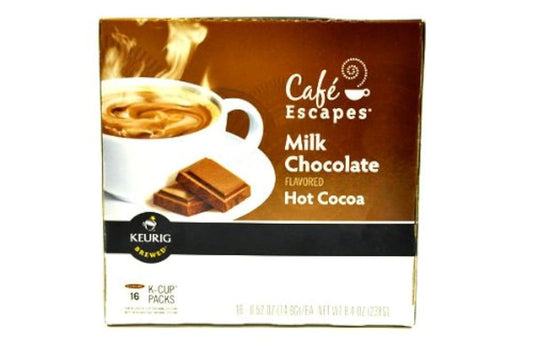 KEURIG K-Cup (큐 도구용 K-Cup 카페 escape 밀크 초콜릿 hurray 바 핫 코코아)(병행수입 상품)-