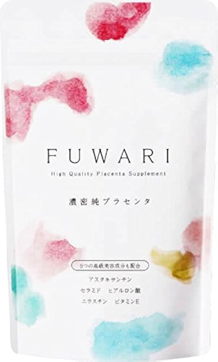 FUWARI ( 후와리 ) 보호 육성해 플러스 [ 프라센타(태반) 서플리(supplement) 히알루론산 비타민 미네랄 세라미드 ] (1봉지)