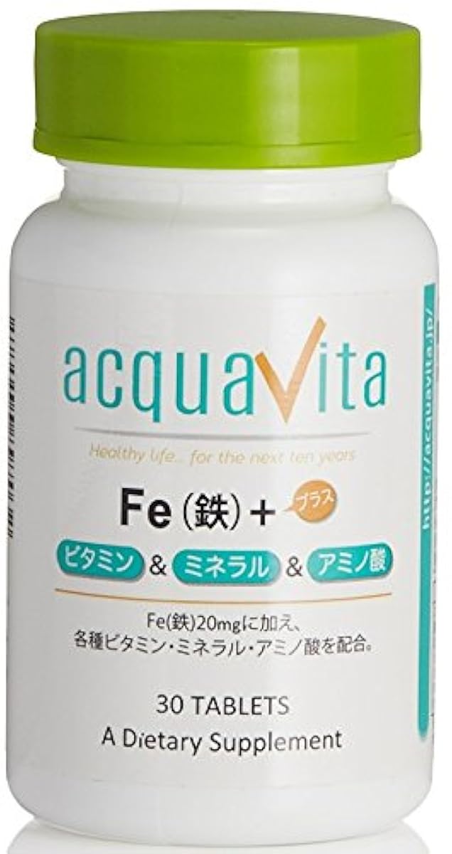 acquavita(아쿠아 라비타) Fe(철)+비타민・미네랄・아미노산 30알- (2014-10-25) 아쿠아 라비타