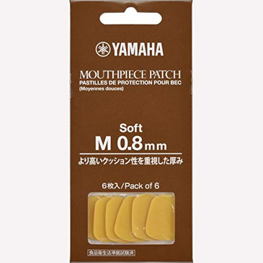 YAMAHA MPPAIM8S 마우스 피스 패치 M사이즈 0.8mm 소프트 타입 6매입