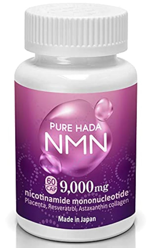 NMN 고함유 9,000mg 1알에 150mg 고순도 100% PUREHADA 프라센타(태반) 레스베라토로루