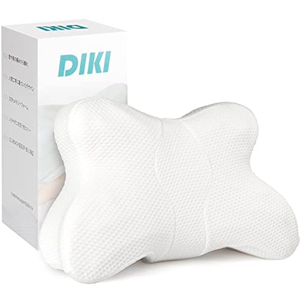 침단잠 베개 숙면 DIKI 어깨결림 해소 스트레이트 넥 단잠침 저 반발침 접형베개 코고는 소리 저감체 압분산수・경모밀잣 밤나무・어깨를 상냥하게 지원한 높이 조정 위를 봐 옆으로 향해 피트 씻을 수 있는 커버 포함 와 선물