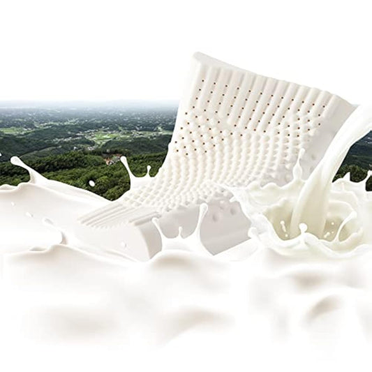 고반발침 AiSleep 어깨결림 해소 인기 라텍스 베개 천연 고무침 pillow 옆쪽 단잠 숙면 코고는 소리 젖胶베개头맛사지 과립 pillow latex pillow for sleeping (60*40*(7/9) CM)