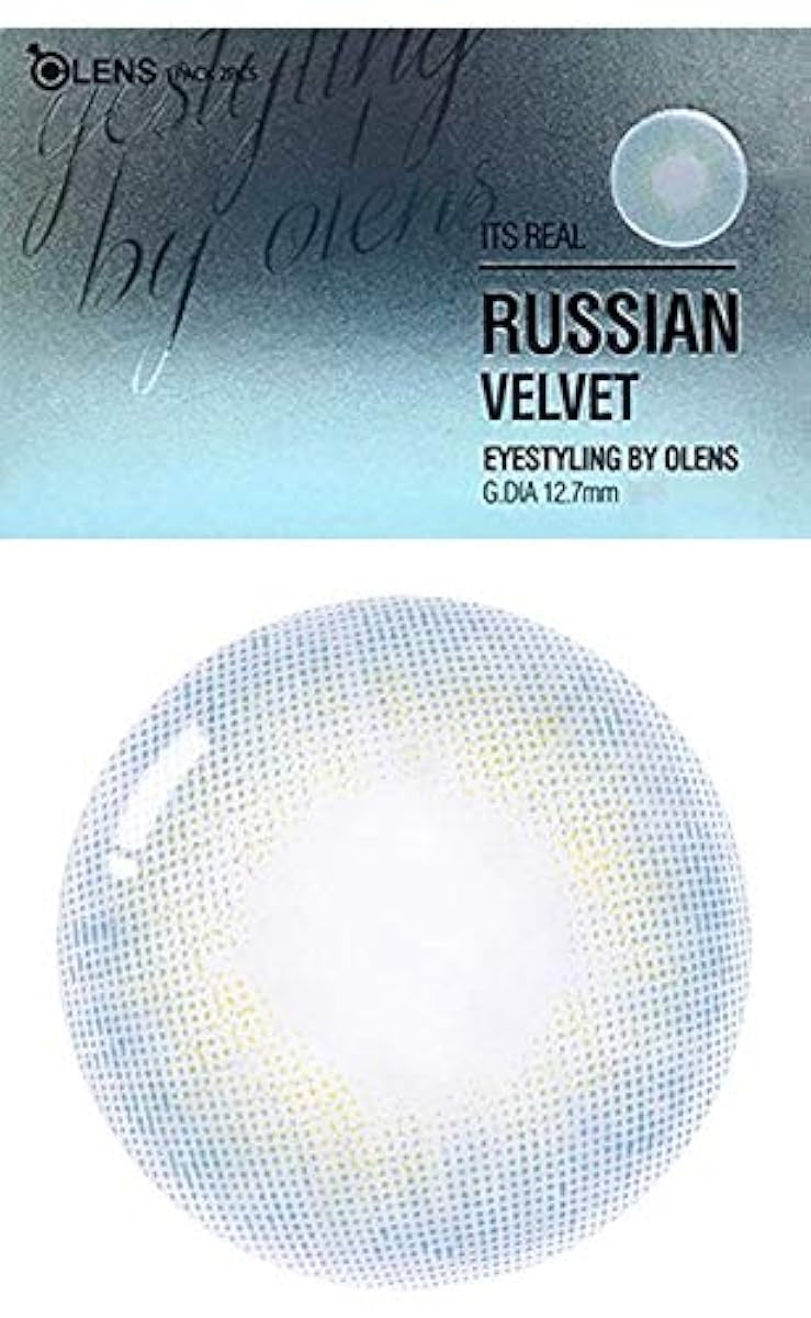 [2 매들어감] 러시안 벨벳 블루(Russian Velvet Blue) by OLENS 컬러 콘 1Month 1개월 monthly 도 있음 도없음 14.0mm 전색선택 가능 (블루(BL), PWR: 0.00)