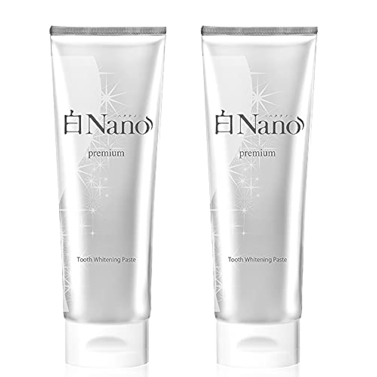 (Amazon.co.jp한정)화이트닌구 치약 버젼UP 흰색Nano(하쿠나노) 이를 희게 하는 치약 아파 타이트 80g 2 개세트 Rihaku