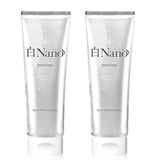 (Amazon.co.jp한정)화이트닌구 치약 버젼UP 흰색Nano(하쿠나노) 이를 희게 하는 치약 아파 타이트 80g 2 개세트 Rihaku