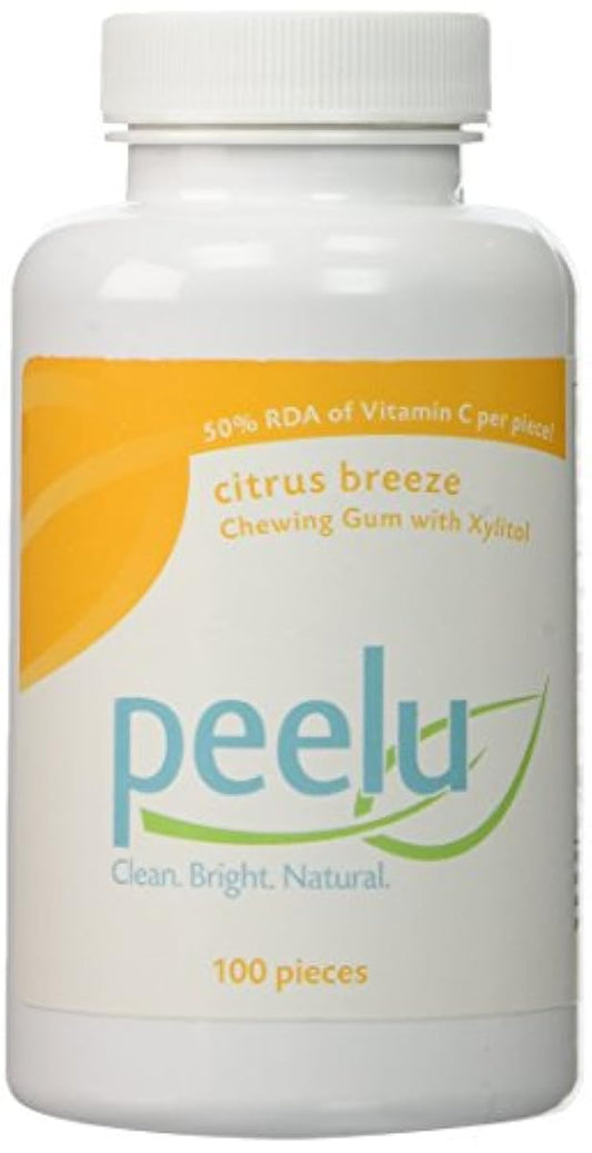 PEELU(pea루)시트러스 브리즈(자일리톨,비타민C배합 츄잉 껌) 100알[해외 직송품]-380659