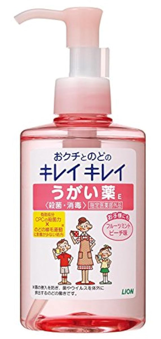 깨끗한 양치질 과일 민트 복숭아 맛 200ml (지정 의약 부외품) 아름다움 아름다움