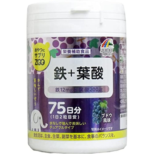 유니 매트 이화학 간식 서플리(supplement)ZOO 철+엽산 150g