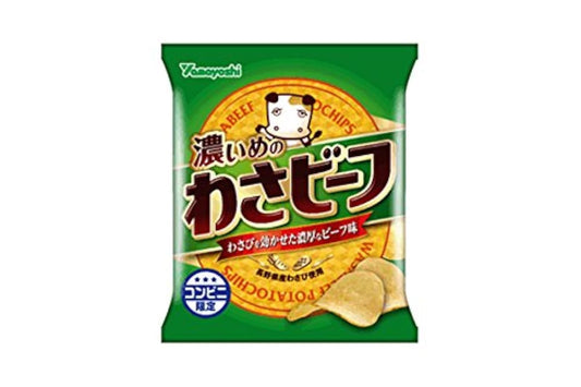 (판로 한정)산방제과 포테이토 칩 진한의 와사비맛 60g×12 포-