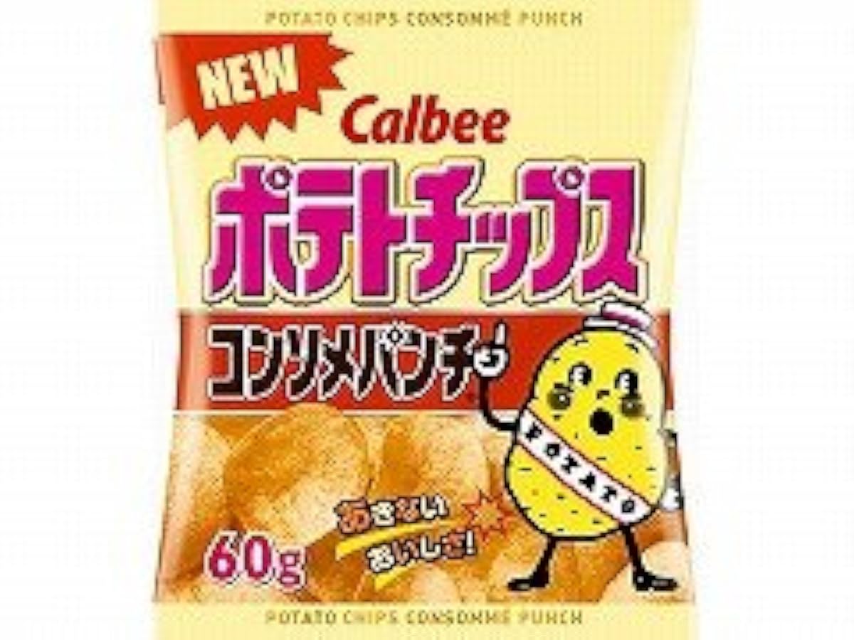 Calbee 포테이토 칩스콘소메판치 60g-