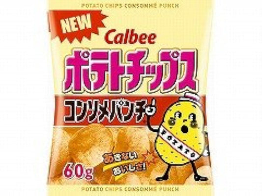 Calbee 포테이토 칩스콘소메판치 60g-