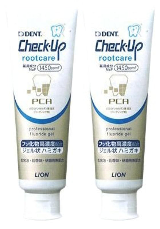 라이온 체크 업 루트 케어 90g(Check-Up rootcare) 불소1450ppm (2개)