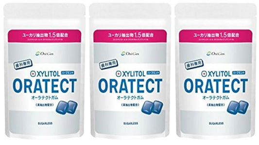 치과 전용 자일리톨 짭짤한 김 맛 테크도가무 라미찻쿠 허브 민트 ×3 포-